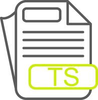 TS Optimized Line Drawing vector