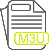 M3U Custom Visual Mark vector