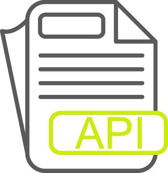 API Light Mode Icon vector