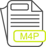 M4P Custom Line Drawing vector