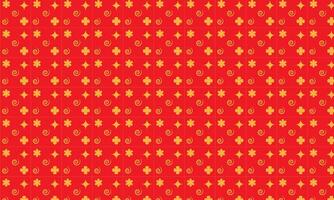 Seamless floral pattern with red flowers for decorative wallpaper and fabric design vector