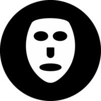 Hydrating Face Mask Glyph Circle Inverted vector