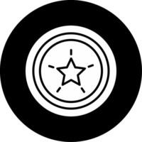 Unique Individual with Neurodiverse Strengths Glyph Circle Inverted vector