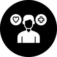 Occupational Therapy Session for Developmental Growth Glyph Circle Inverted vector