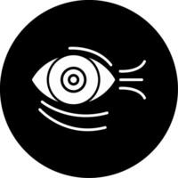 Anti Aging Eye Wrinkle Care Glyph Circle Inverted vector