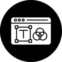 Custom Logo Design for Branding Glyph Circle Inverted vector