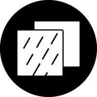 Smooth Finish Steel Sheets Glyph Circle Inverted vector