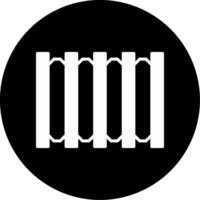 Cold Rolled Steel Sheet Panel Glyph Circle Inverted vector