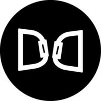 Dual Gate Quickdraw Connector Clip Glyph Circle Inverted vector