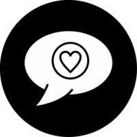 Post Like Alert Glyph Circle Inverted vector