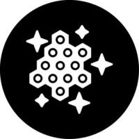 Skin Cell Structure Diagram Glyph Circle Inverted vector