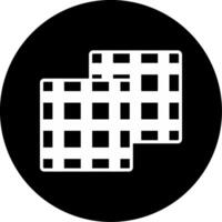 Welded Steel Wire Mesh Panel Glyph Circle Inverted vector
