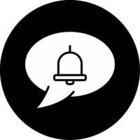 Tag Notification in Photo Glyph Circle Inverted vector