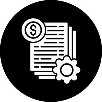 Agile Project Management Panel Glyph Circle Inverted vector