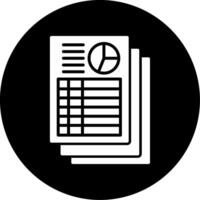 Cloud Based Accounting System Interface Glyph Circle Inverted vector