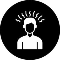 Overcoming Sensory Overload in Public Spaces Glyph Circle Inverted vector