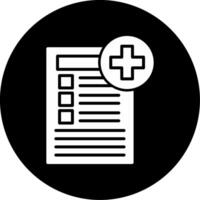 Add New Task Functionality Icon Glyph Circle Inverted vector