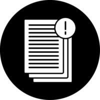 Analytical Approach to Problem Statement Glyph Circle Inverted vector