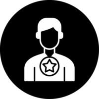 Hidden Talents Within Neurodivergent Minds Glyph Circle Inverted vector