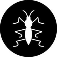 Camouflaged Stick Insect Glyph Circle Inverted vector