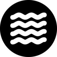 Massive Oceanic Wave Surge Glyph Circle Inverted vector