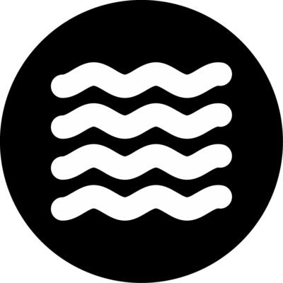 Massive Oceanic Wave Surge Glyph Circle Inverted