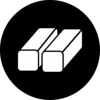 Tempered Structural Steel Glyph Circle Inverted vector