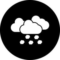 Persistent Freezing Rainfall Glyph Circle Inverted vector
