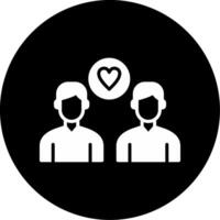 Practicing Empathy Across Neurotypes Glyph Circle Inverted vector