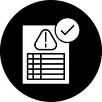 Corporate Risk Evaluation Dashboard Glyph Circle Inverted vector