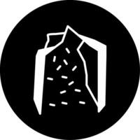 Bouldering Gym Wall Structure Glyph Circle Inverted vector