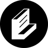 Reinforced Base Steel Beam Glyph Circle Inverted vector
