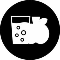Nutritious Meals for Disaster Zones Glyph Circle Inverted vector