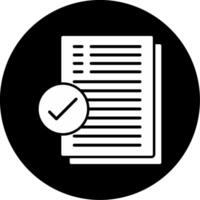 Document Management Upload Tool Glyph Circle Inverted vector