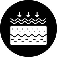 Visible Wrinkle Formation Glyph Circle Inverted vector