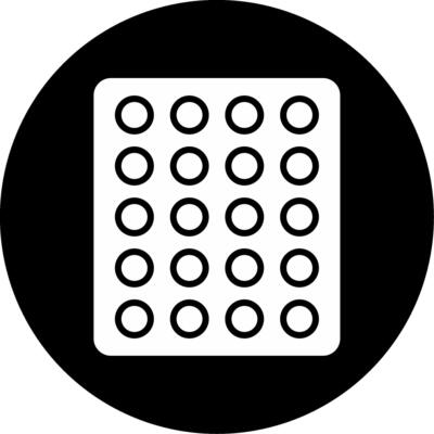 Structural Steel Column Glyph Circle Inverted
