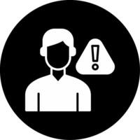 Managing Emotional Meltdown Episodes Glyph Circle Inverted vector