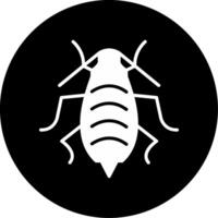 Sap Sucking Aphid Glyph Circle Inverted vector