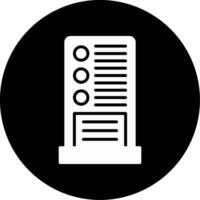 Logistics Cost Calculations Tool Glyph Circle Inverted vector