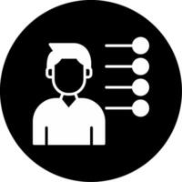 Core Competency Expertise Marker Glyph Circle Inverted vector