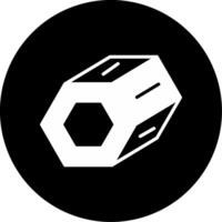 Modular Framing Steel Beam Glyph Circle Inverted vector
