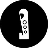 Emergency Lockable Rescue Key Glyph Circle Inverted vector