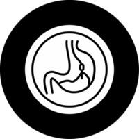 Pancreas Function Test Analysis Glyph Circle Inverted vector