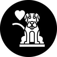 Scheduled Cat Mealtime Routine Glyph Circle Inverted vector