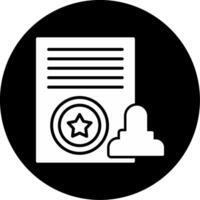 Incoming and Outgoing Cash Flow Chart Glyph Circle Inverted vector