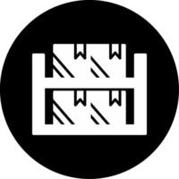 Laser Cutting Process in Manufacturing Glyph Circle Inverted vector