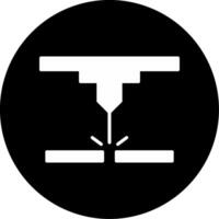 Shipping Container Logistics Icon Glyph Circle Inverted vector