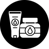 Full Range Skincare Products Glyph Circle Inverted vector