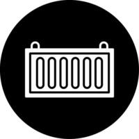 Return Order Handling System Glyph Circle Inverted vector
