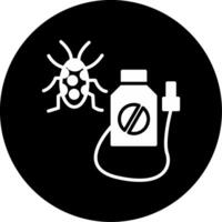 Pest Control Spray Services Glyph Circle Inverted vector